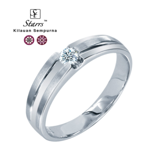 Ming Seng diamond platinum men ring
