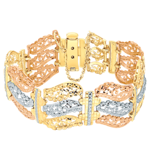 Ming Seng tri gold bracelet