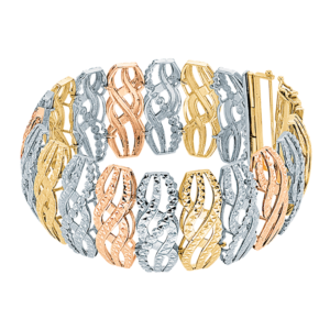 Ming Seng tri gold bracelet